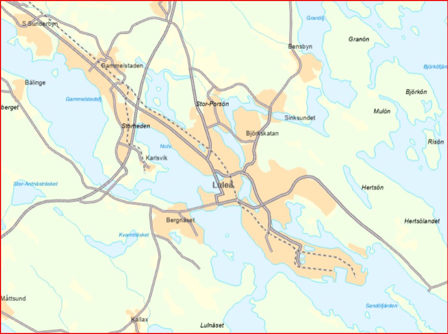 Karta som visar var den nya Hertsökolan byggs