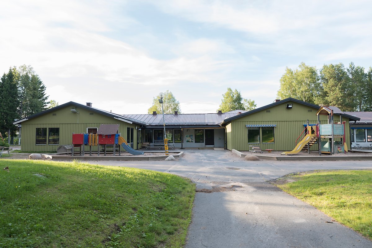 Utomhusmiljö Vintergatans förskola, en del av förskolans gård